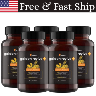 #ad #ad 5 Pack UpWellness Golden Revive Joint Support Supplement Featuring Turmeric $49.95