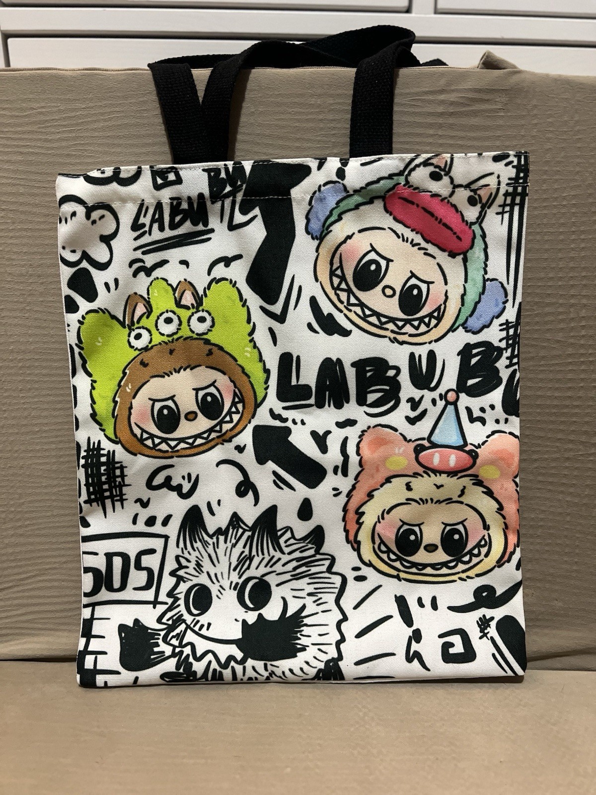 Labubu Canvas Smaller Tote Bag