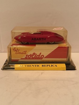 Les Joutes Solido 113 Fiat Abarth Race Car 1:43 Reedition Replique NEW