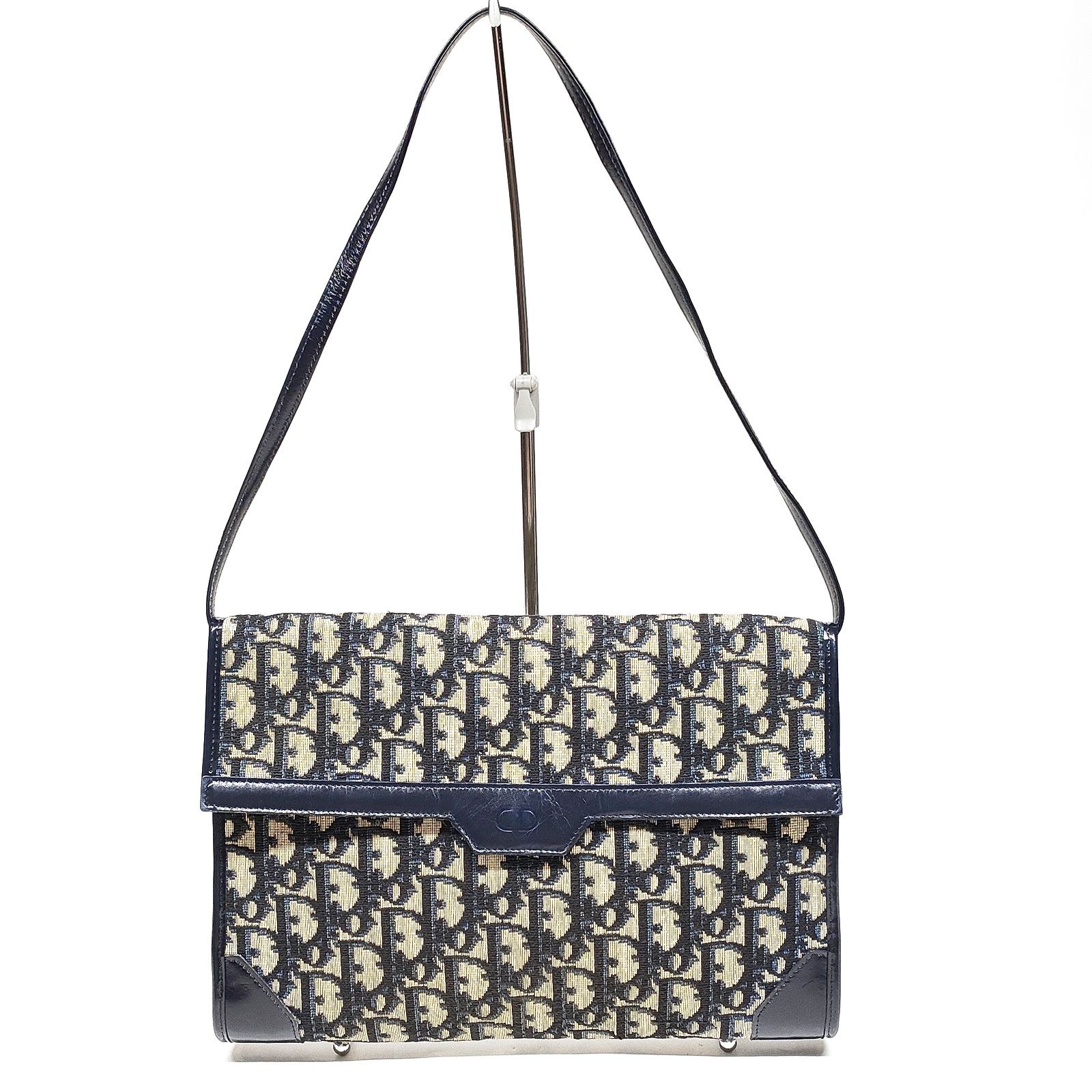 Christian Dior Navy Blue Canvas Handbag 2272997