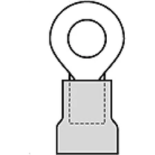 3PC MOLEX WOODHEAD/BRAD 19071-0281 RING BZD INSULKRIMP (G-675-14X)