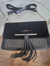 Stunning Lipsy Crossbody Tassel Lattice-Patterned Chain Shoulder Strap Bag BNWT