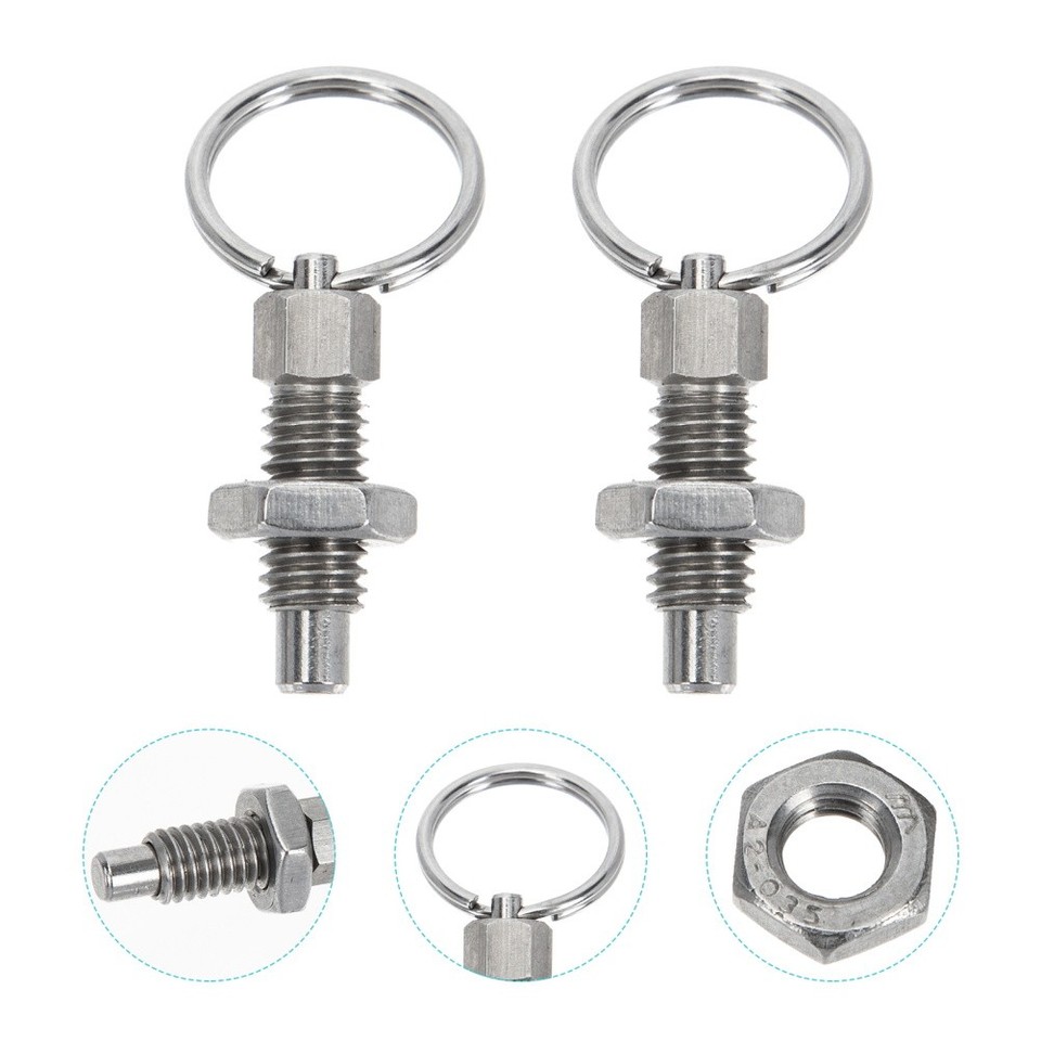 Partition Loading 2 Pcs Spring Partition Pin Plunger Latches Catch Indexing with Pulls ...
