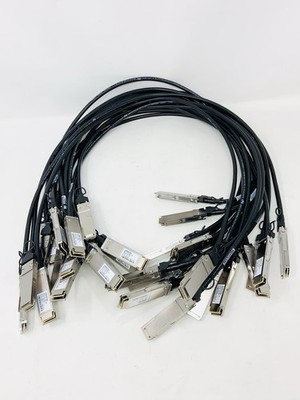 Lot of 17 Arista CAB-Q-Q-100G-1M 100GbE QSFP to QSFP Twinax Copper Cable 1M USED
