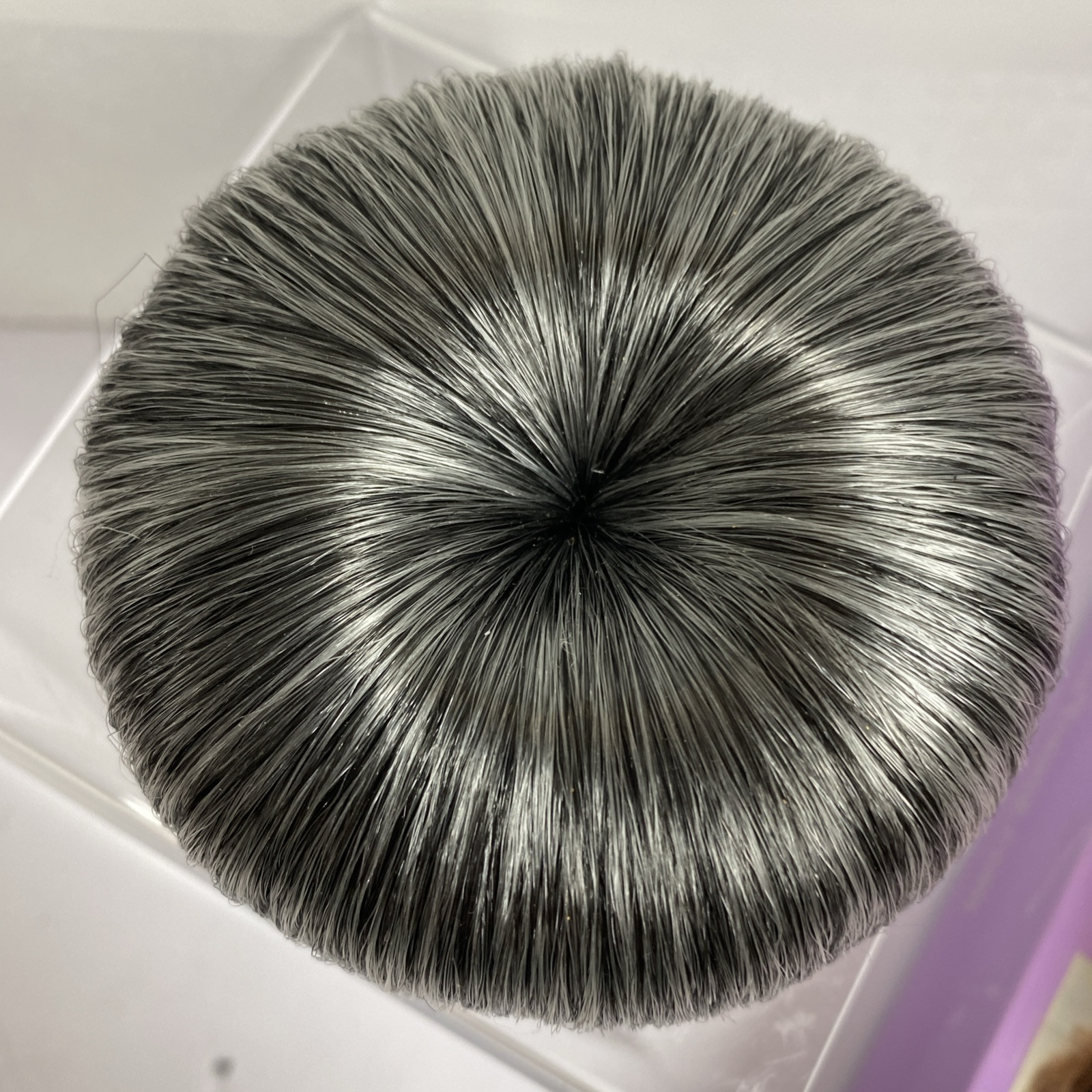 Afro Beauty Bobble Bubble Hair Bun Gray Black Color