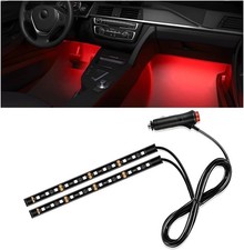 12V Car Interior LED Strip Light 24LED Neon Under Dash Night Lamp Red