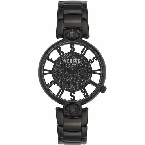 VERSUS VERSACE Orologio donna Kristenhof VSP491619 trasparente nero  brillantini | eBay