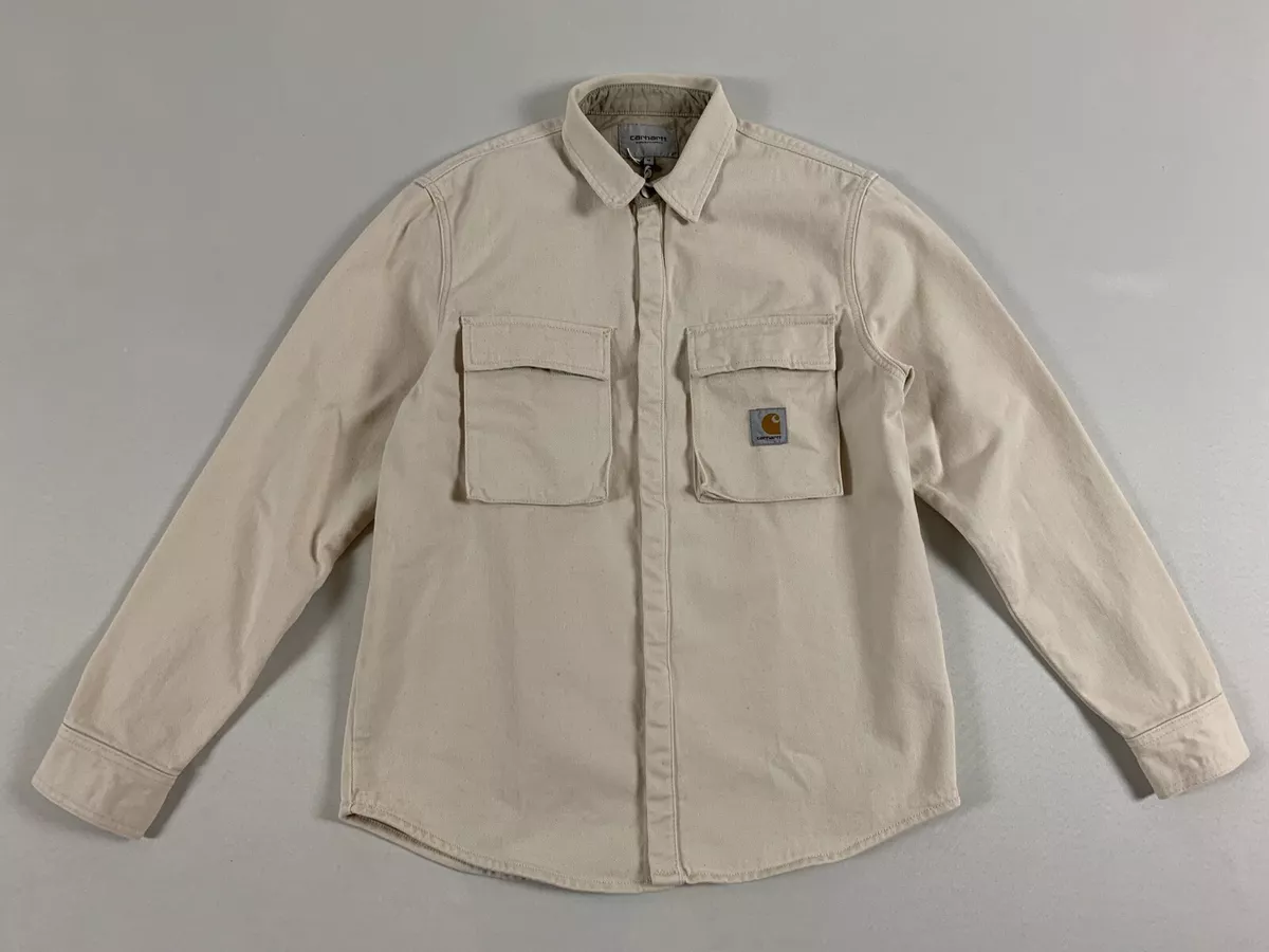CARHARTT WIP MONTEREY SHIRT JACKET NATURAL STONE WASHED M NWT SOLD OUT LAST ONE