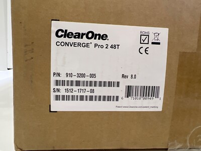 ClearOne Converge Pro 2 48t Audio DSP Mixer for sale online | eBay