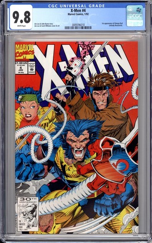 X-Men #4 CGC 9.8 1st App. of Omega Red Marvel Comics 1992 Jim Lee