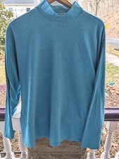 Vintage IOU Mock Turtleneck Shirt 80s-90s Medium/Large Retro Logo