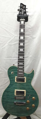 Aria Pro II Les Paul See-through Green PE-480 Electric Aria Pro II Les Paul See-through Green PE-480 Electric