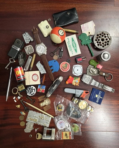 Grandpa's Junk Drawer Vintage Lot Oddities Collectibles Bits & Bobs GRANDPACORE