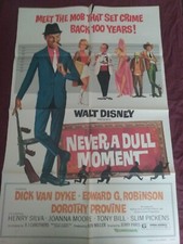 Never A Dull Moment 27x41  1 Sht Re '77  Dick Van Dyke  Edward G. Robinson 