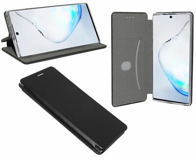 Tasche Schutz ELEGANCE Etui Buchform für Samsung Galaxy Note 10 PLUS N975F Black