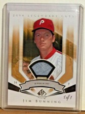 Jim Bunning 2004 Upper Deck SP Legendary Cuts Game Used Fabric Pants #53 (#1/1)