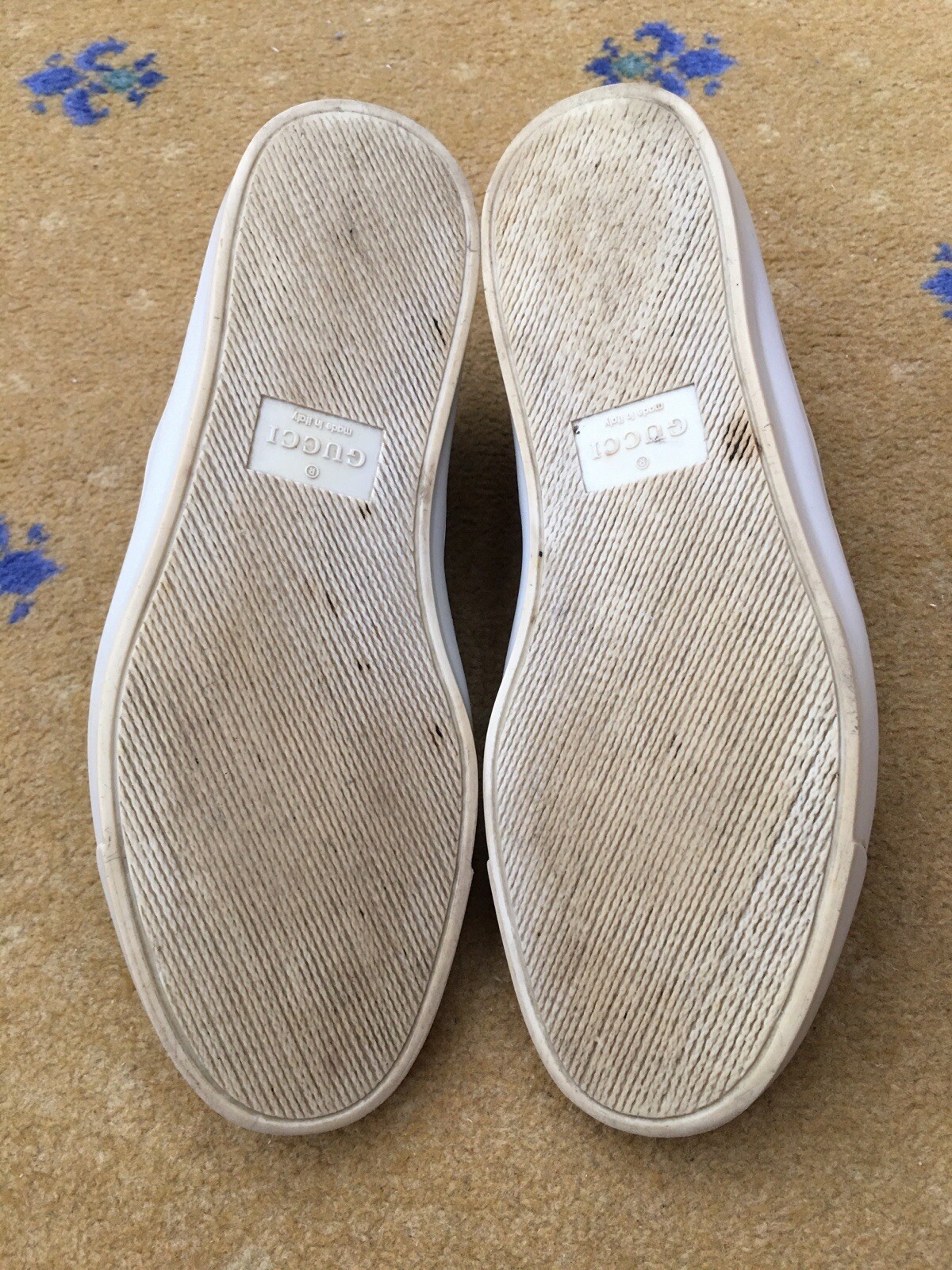 Gucci Trainers Sneaker Shoes Paisley Canvas Leather Mens UK 6.5 US 7.5 EU 40.5 thumbnail 8