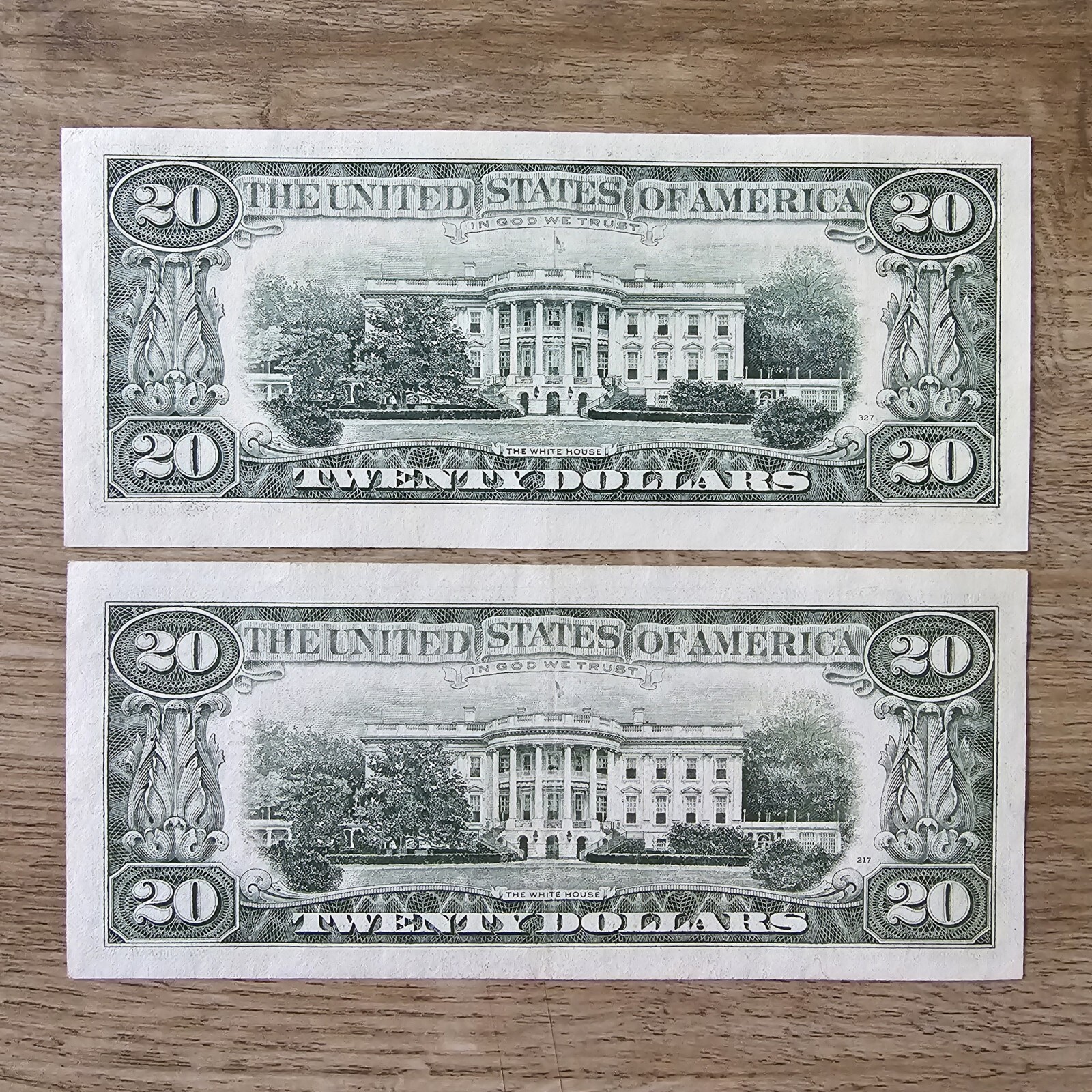 Error Bank Notes 1993 ERROR 20 DOLLARS MISALIAGNMENT / SHIFT PAPPER PRINTING ERROR ...
