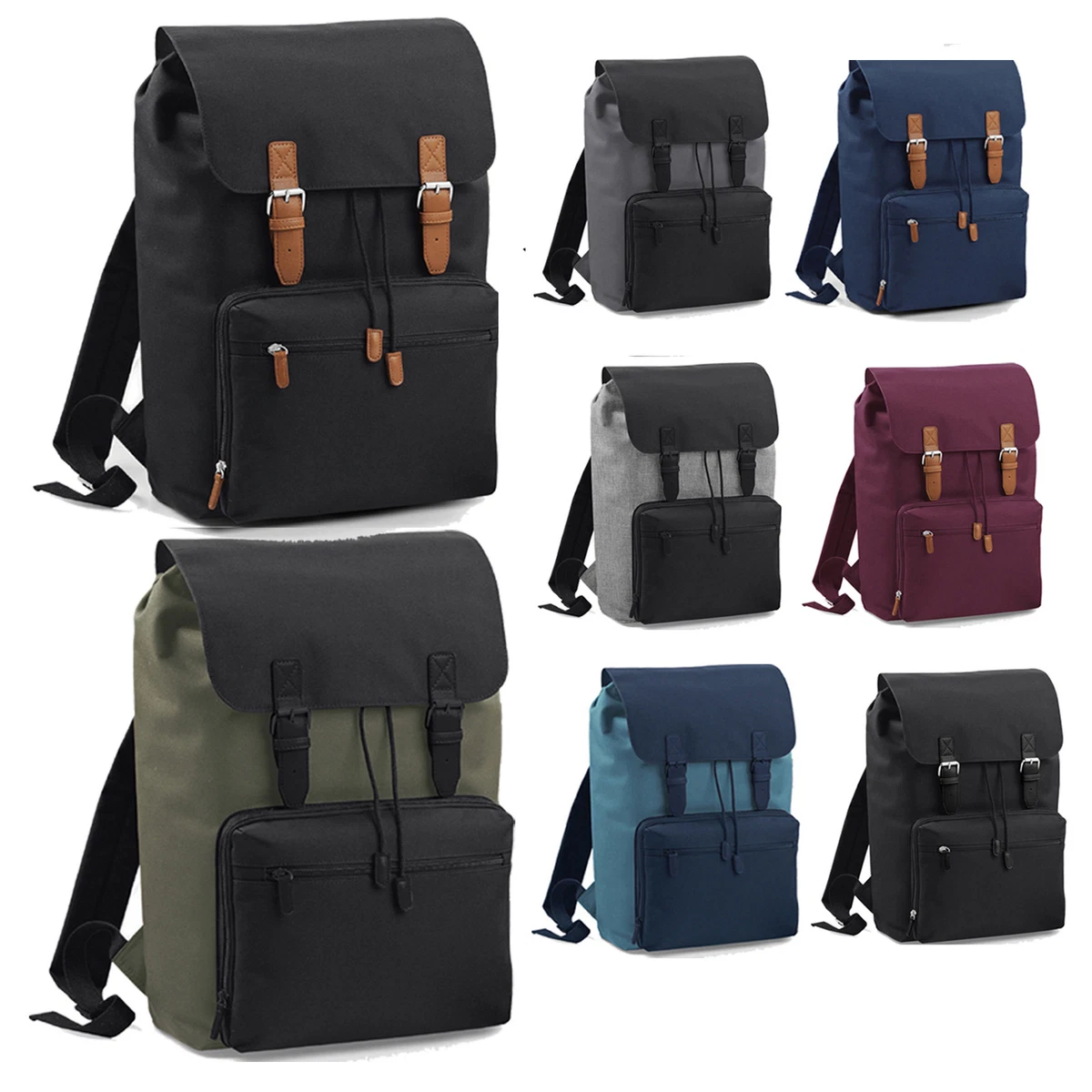 BAGBASE VINTAGE LAPTOP BACKPACK COMMUTER RUCKSACK BG613