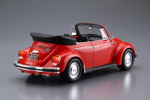 Volkswagen 15ADK Beetle 1303S Cabriolet '75 1:24 Plastic Model Kit AOSHIMA - Foto 3 di 3