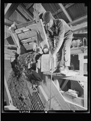 8'' x 10'' 1942 Photo Creede, Colorado. Lead and silver mining in a former
