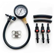 Fuel Pressure Test Kit Quick Connected Fuel Injection Pump Pressure Tester Gauge