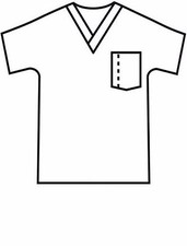  XL ScrubZone Medical Uniform Scrub Top V-neck CARIB 71121 Unisex Solid Color 