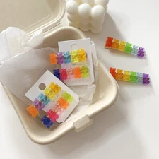 Jelly Color Gummy Headwear Hair Clip Girls Women Hairpin Duckbill Clip Cute