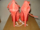 AUTH NEW WOMEN LOUBOUTIN TALITHA 150 POPPY ORANGE PLATFORM PUMPS/HEELS US 6.5 — photo 8