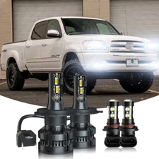 LED Headlight Fog Light Bulbs For Toyota Tundra SR5 Cab Pickup 4.7L 2000-2006