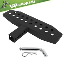 Universal Black Hitch Step Bar Bumper Guard For 2" inch Tow Trailer Receiver