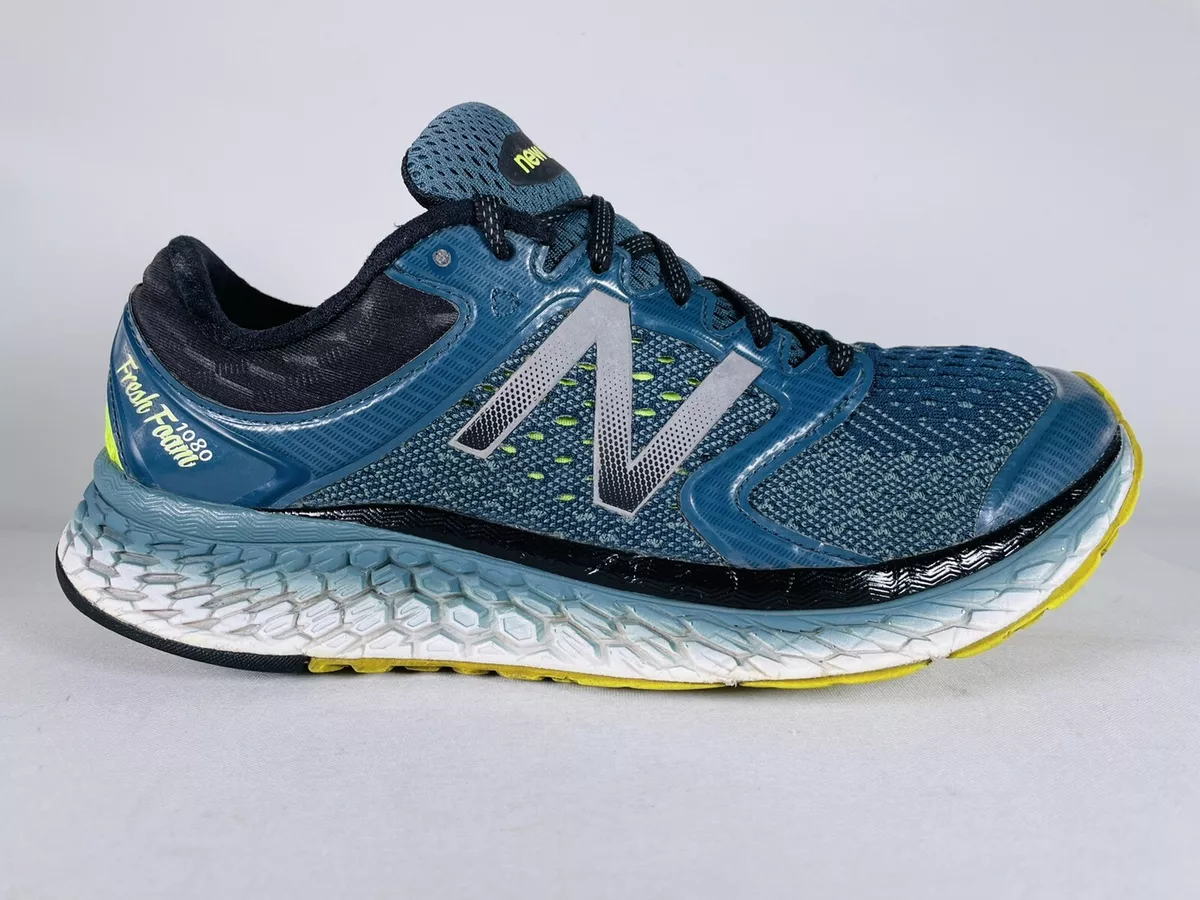New Balance Menu0026#039;s Fresh Foam Blue Running Sneakers M1080GY7 Size 9.5 D  | eBay