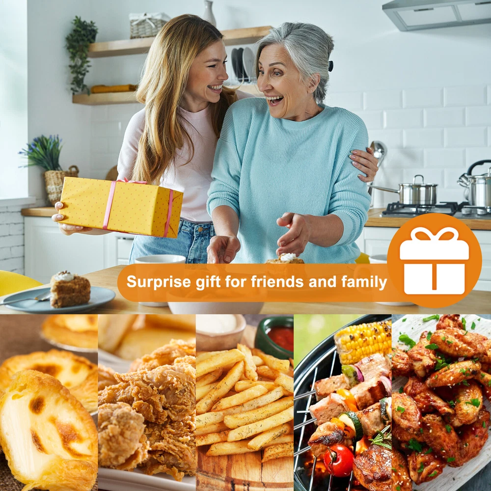 Nonstick Silicone Air Fryer Pan Set with 100 Parchment Paper Liners