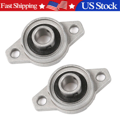US Stock 2PCS 17mm KFL003 Pillow Block Bearing FL003 Flange Block bearing