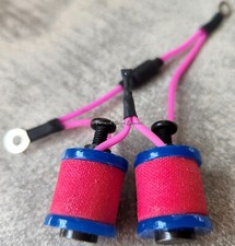 1" 8-32 Tattoo Machine Parts Coils 8 Wrap Blue Washers Neon Hot Pink Handmade