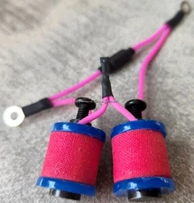 1" 8-32 Tattoo Machine Parts Coils 8 Wrap Blue Washers Neon Hot Pink Handmade