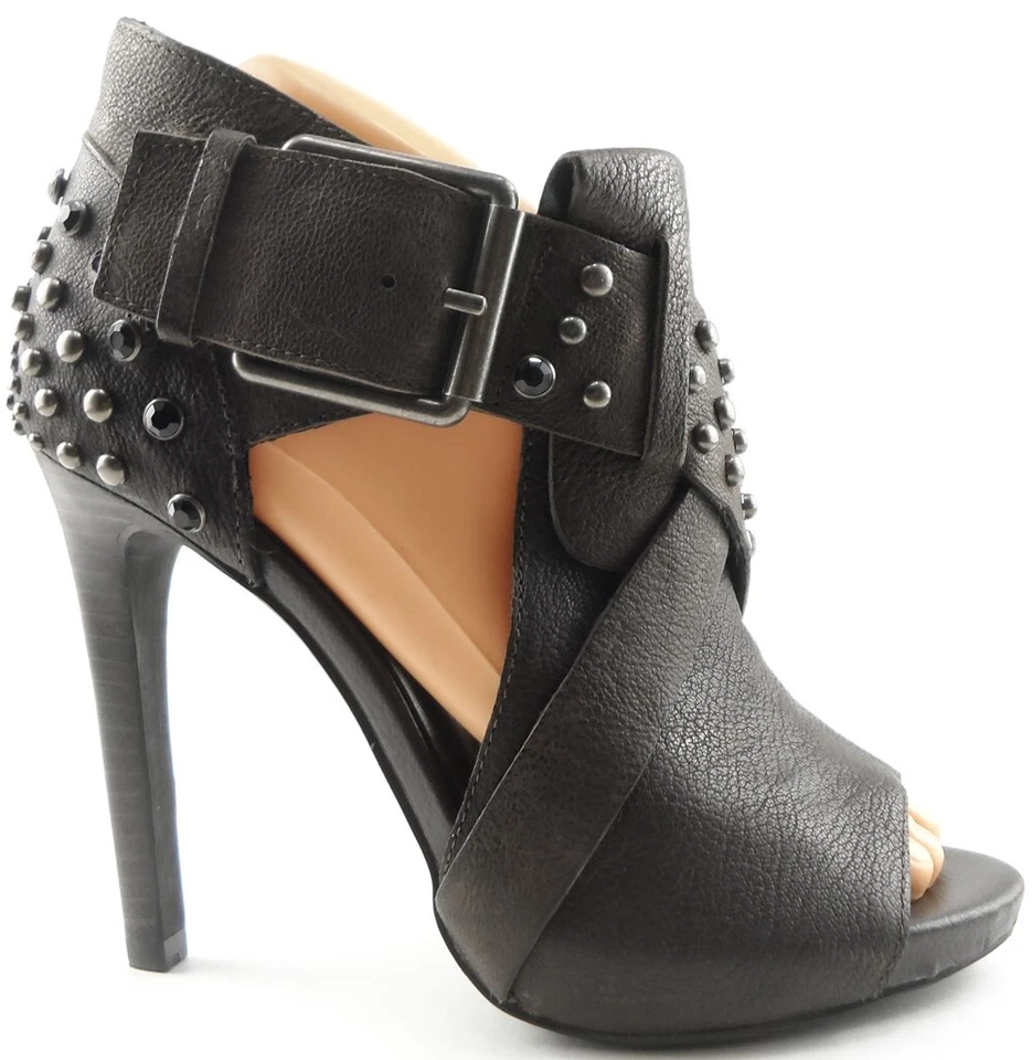 $165 LUXURY REBEL ARIS Fumo Cuero Diseñador Plataforma Corte Bombas 9.5 EUR 41 Foto 2 de 4