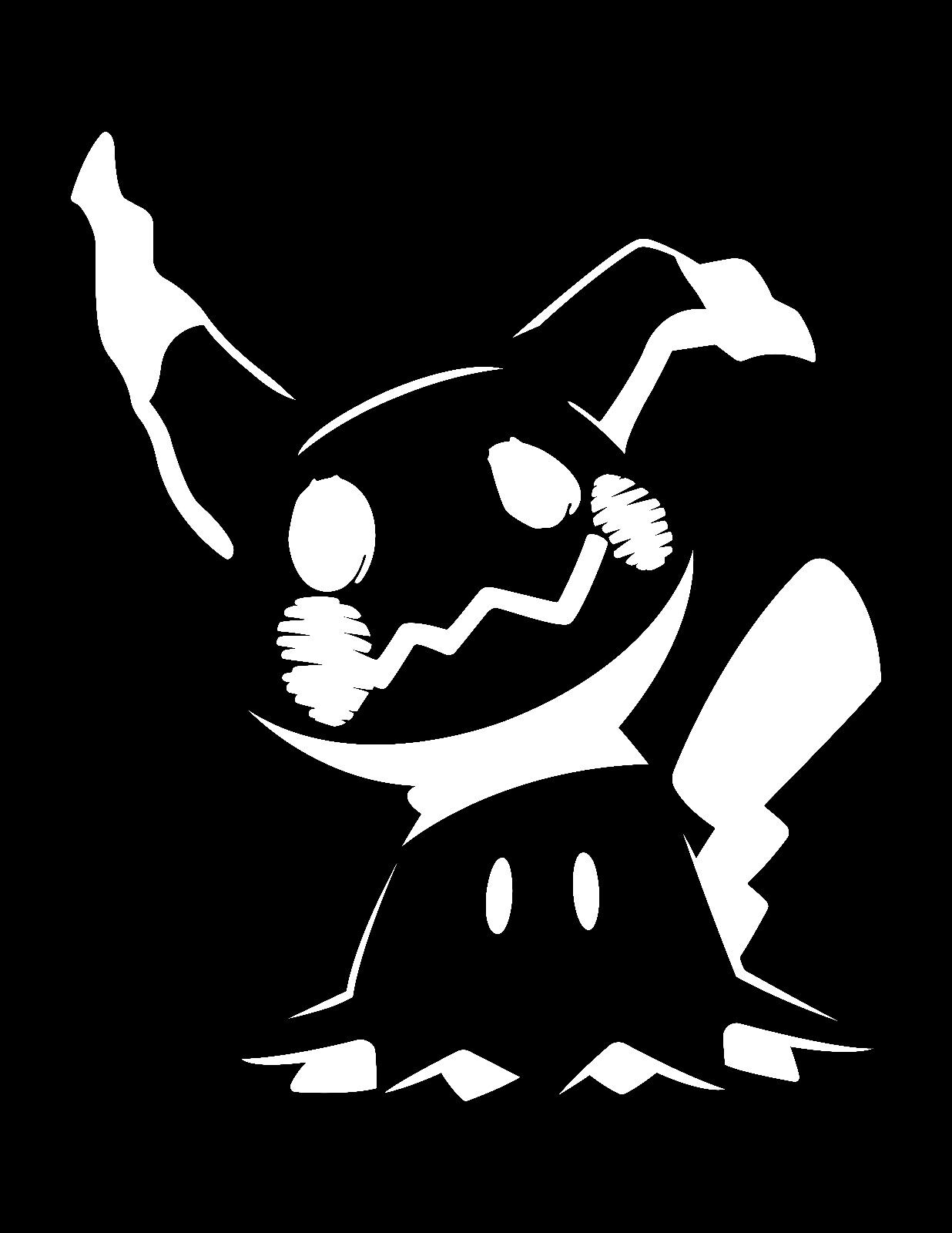 Mimikyu Inspired Vinyl Stickerweirdcore Pokemon -  Hong Kong