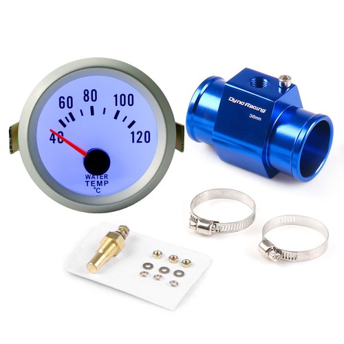 2" 52mm Digital Pointer Water Temp Gauge Meter + 32mm Joint Pipe Sensor