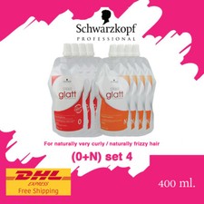 4 Set Schwarzkopf Glatt No 0 Hair Straightener Rebonding Straightening Cream