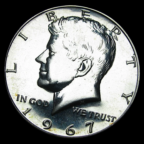 1967 SMS Kennedy Half Dollar --- Gem BU+ SMS Stunning Coin --- #797R