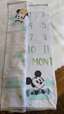 DISNEY Mickey and Minnie Mouse Milestone BLANKET no marker 148 