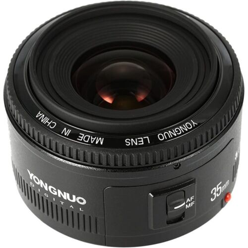 Yongnuo 35mm F2/F2N Wide Angle Fixed Prime Auto Focus Lens for Nikon Canon DSLR - Picture 1 of 14