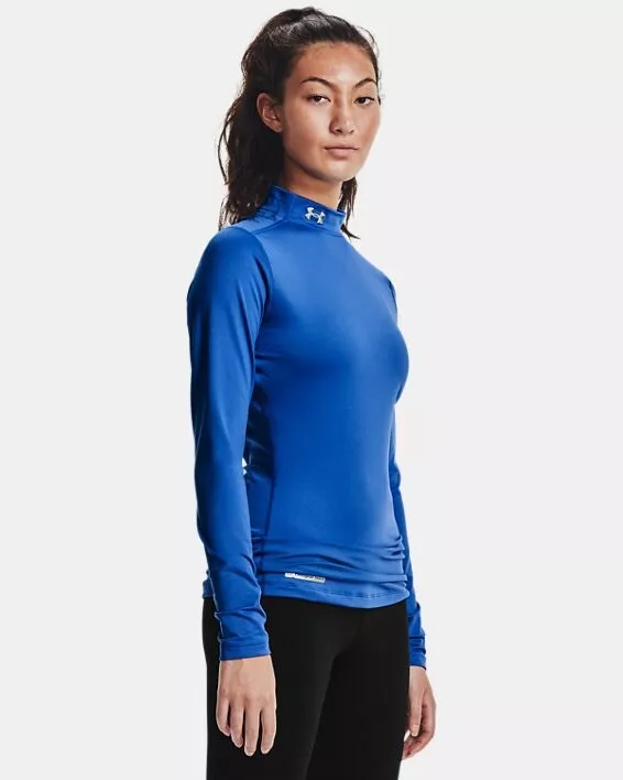 Under Armour Women's XXL UA ColdGear Authentic Mock Neck - Blue 1215968 2XL