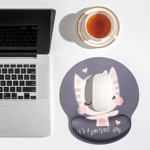AOKSUNOVA Tapis de Souris Ergonomique Chat Kawaii avec Repose-Poignet Motif K... - Photo 7/7