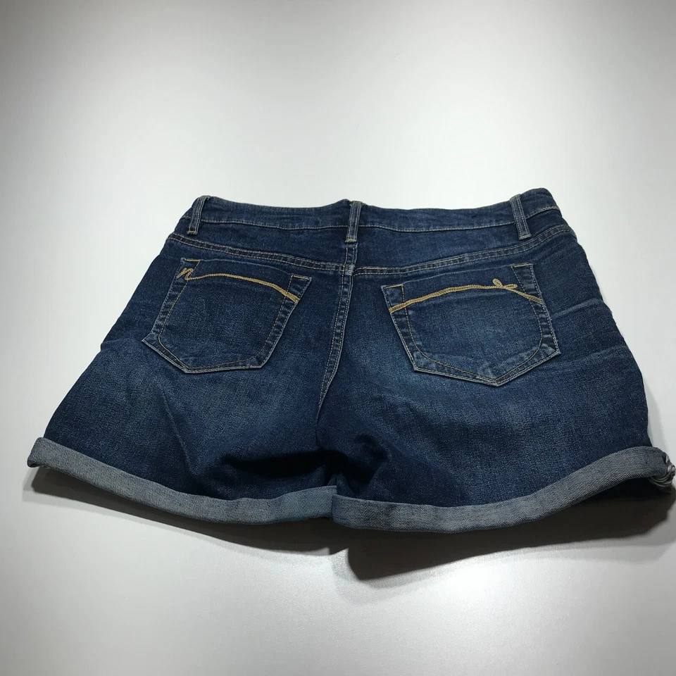 Pantalones Cortos Nanette Lepore Para Mujer Talla 4 Puños Denim Jean Niño Cortos Enrollados Jean Foto 2 de 4