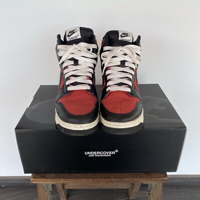 Nike × UNDERCOVER DUNK HI 1985 Red Sneaker Shoes WMNS 23.5cm US6.5