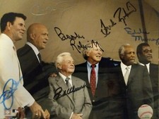Baltimore Orioles Signed HOFers RP 8X10 Photo Cal Ripken Jr Frank Robinson