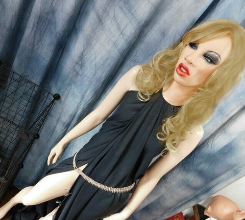 Latexmaske DISCO ANGEL +WIMPERN +PERÜCKE Crossdresser Frauenmaske Trans Frau FtM - Bild 7 von 14