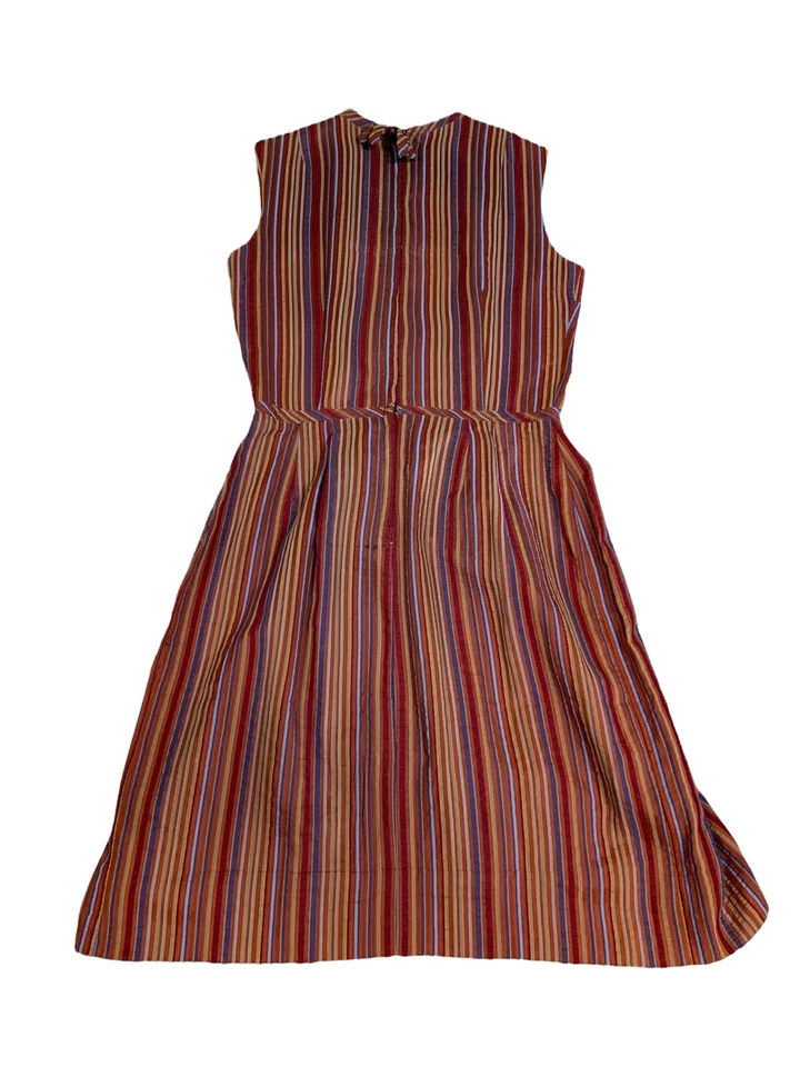 Vestido Vintage 60’S 70’s Peck & Peck Mod Rayas 5th Ave New York Union Tag EE. UU. Foto 2 de 4